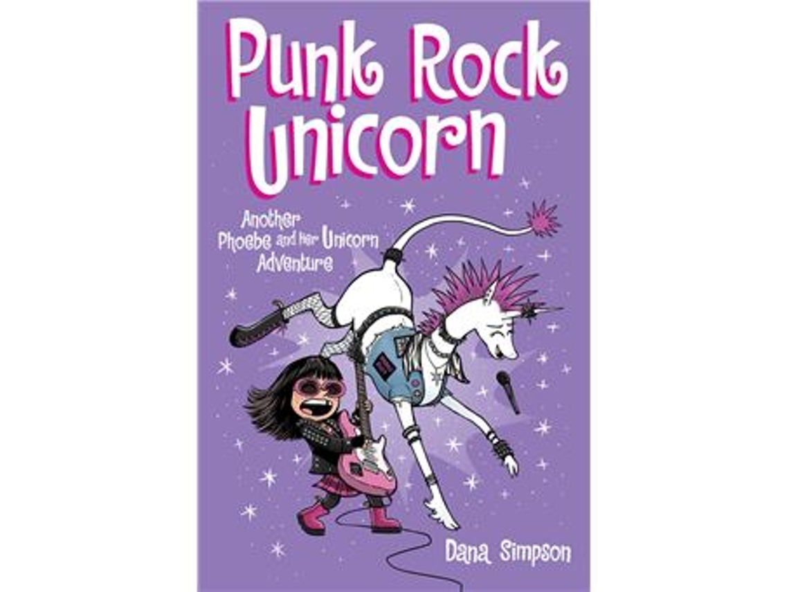 Livro Punk Rock Unicorn de Dana Simpson (Inglês)