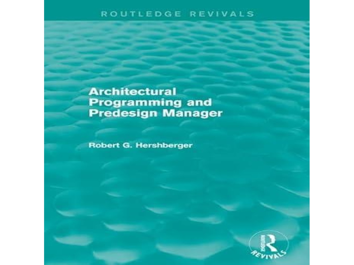Livro Architectural Programming and Predesign Manager de Robert Hershberger (Inglês)