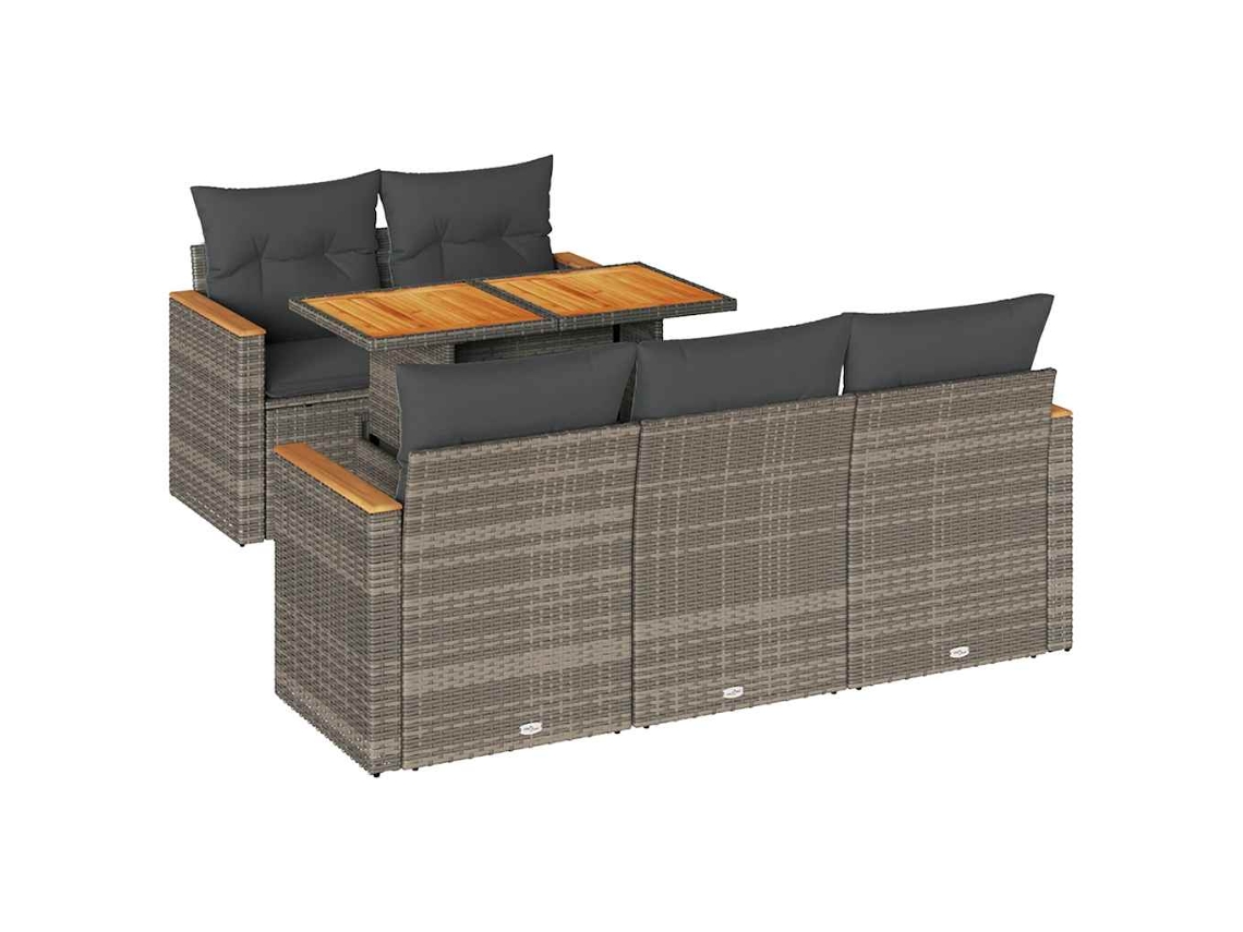 Garden Sofa Set, Garden Sofa Sets Vidaxl Cinzeto Rattan / Vime (n/a)