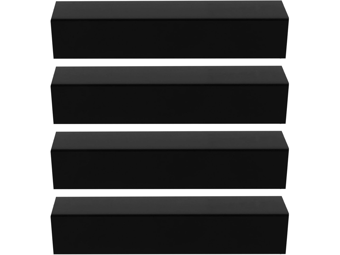 Conjunto De 4 Peças Encaixe Plástico Preto Para Portões Segurança Infantis, Fáceis De Instalar E Resistentes Para Cercas