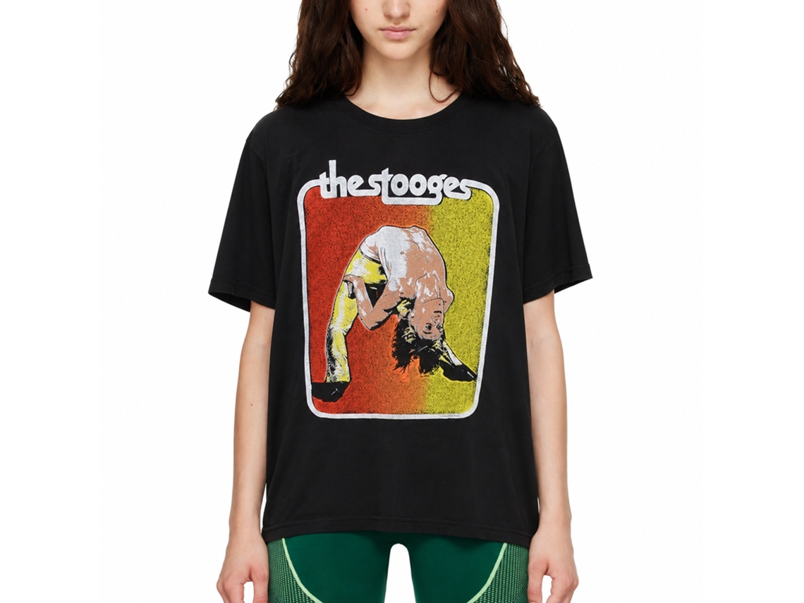 The Stooges Iggy Bent Double T-shirt Classic Unisex Adults Size:l