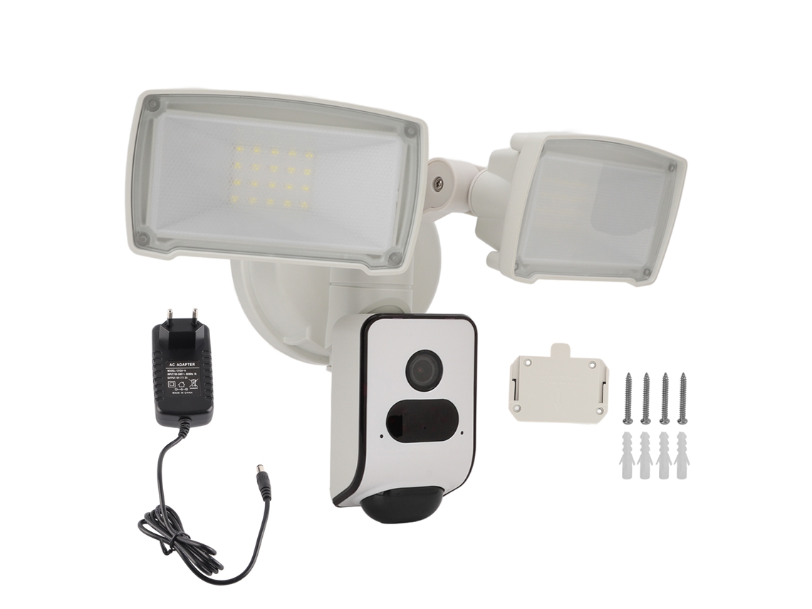 Câmera Ip Wifi De 3 Mp Com Holofote (impermeável Ip65, Visão Noturna)