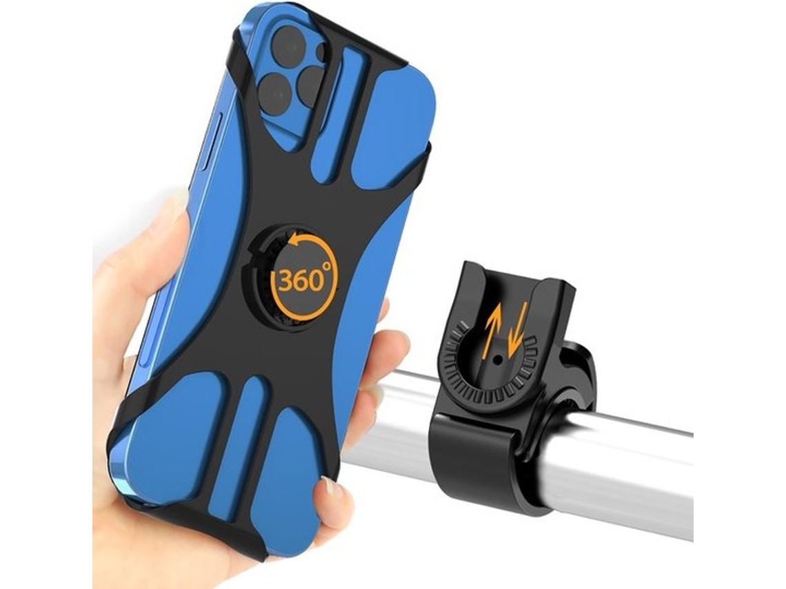Telefoonhouder 360 Graados - Rotativo - Para Bicicleta/moto - Resistente/ Leve - Silicone - Universal Para Smartphones De 4,5 A 7 Polegadas - Absorven