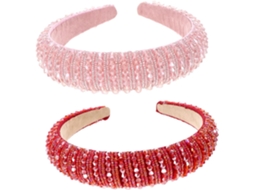 Tiara De Cabelo Com Strass, 2 Peças