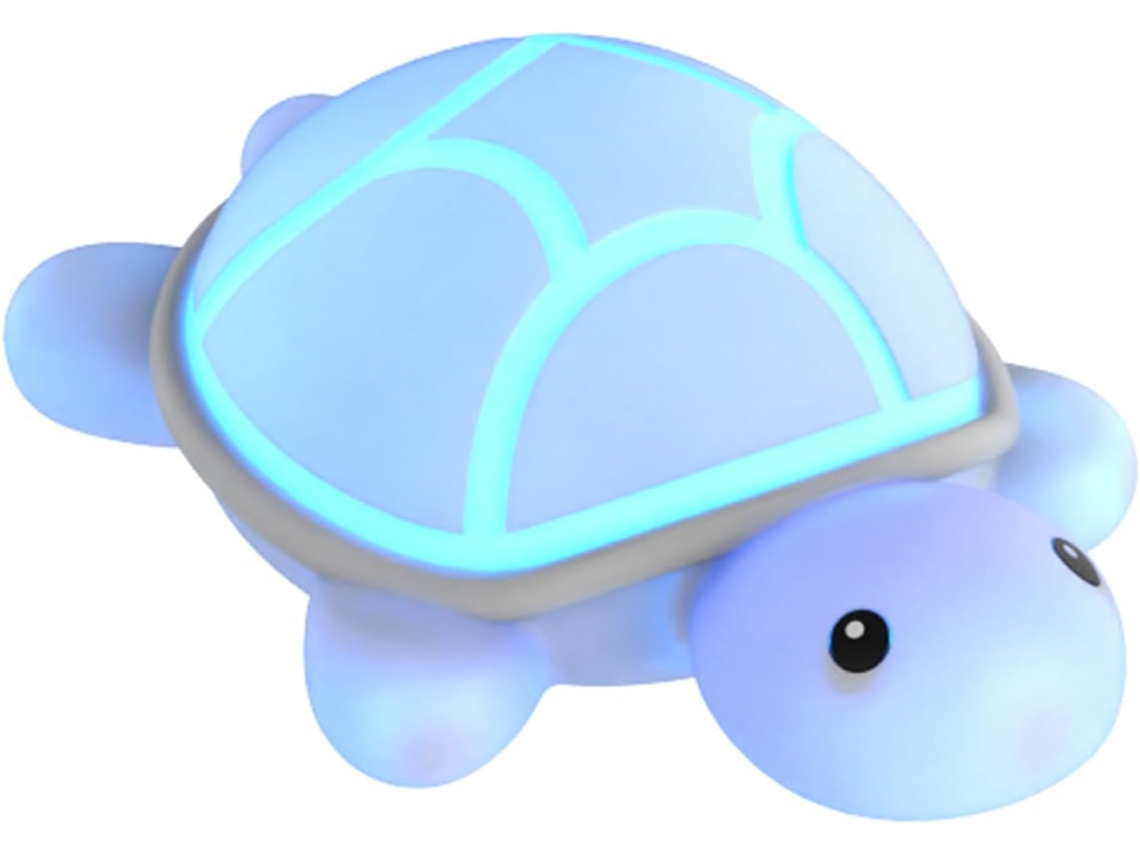 Luminária Noturna Portátil Em Formato De Tartaruga, Feita Silicone,