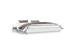 Estrutura de Cama Derivados de Madeira Branco MAISON EXCLUSIVE (200x200 cm)