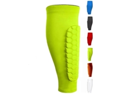 Protetor de Canela Infantil Shindefender com Camadas de Hexágono Compressivo