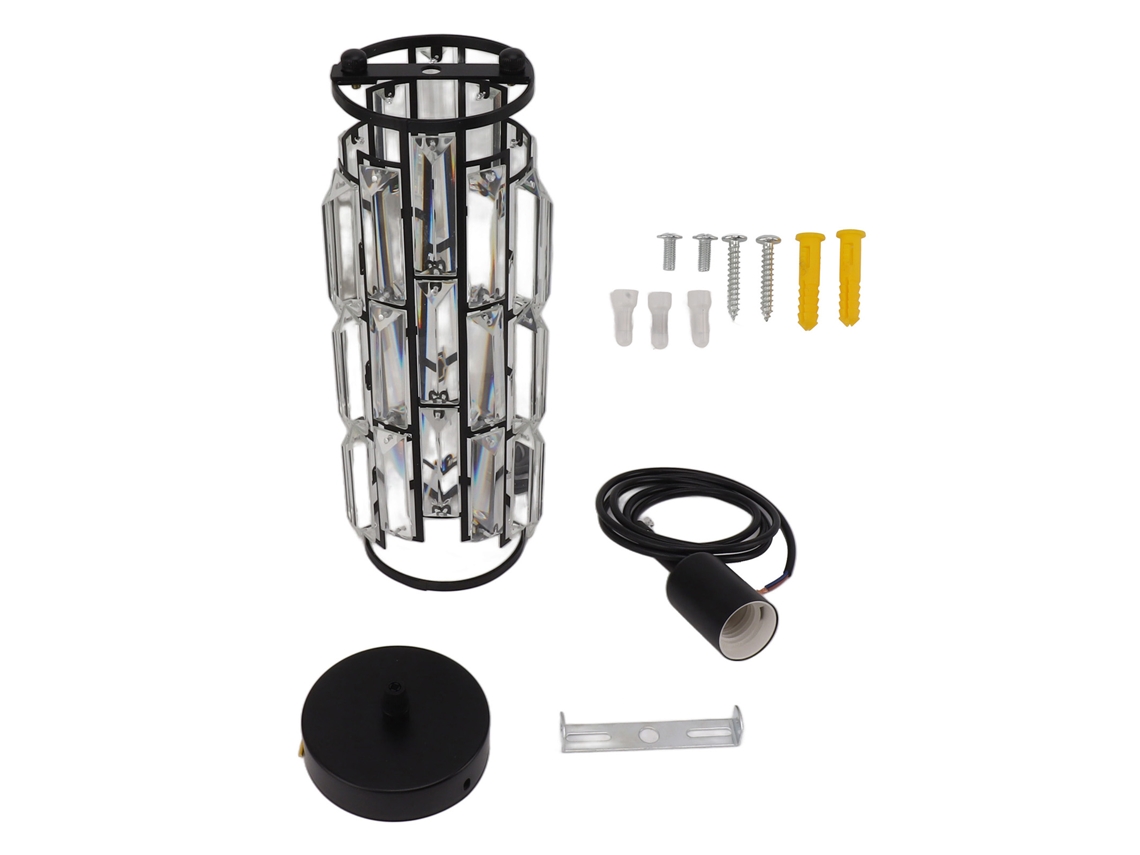 Lustre de cristal moderno ajustável 85 265V 60W para cozinha iluminação de ilha E27 E26 | S/MARCA
