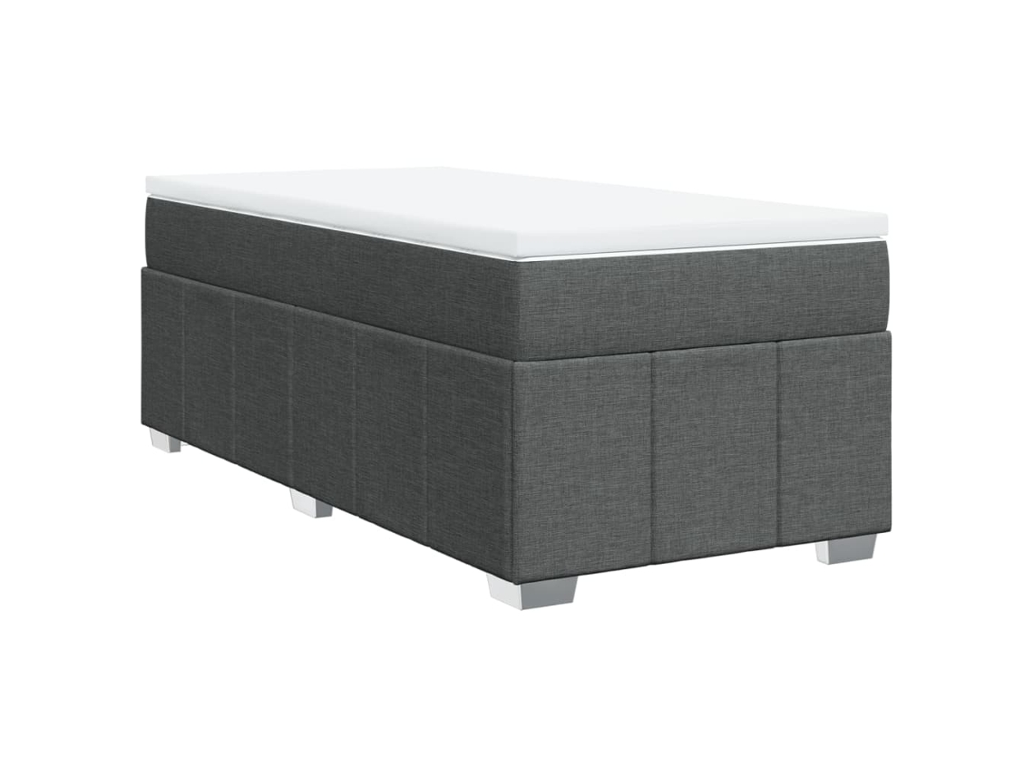 Box Spring Bed, Box Spring Beds Vidaxl Cinzeto Tecido (80 X 200 Cm)