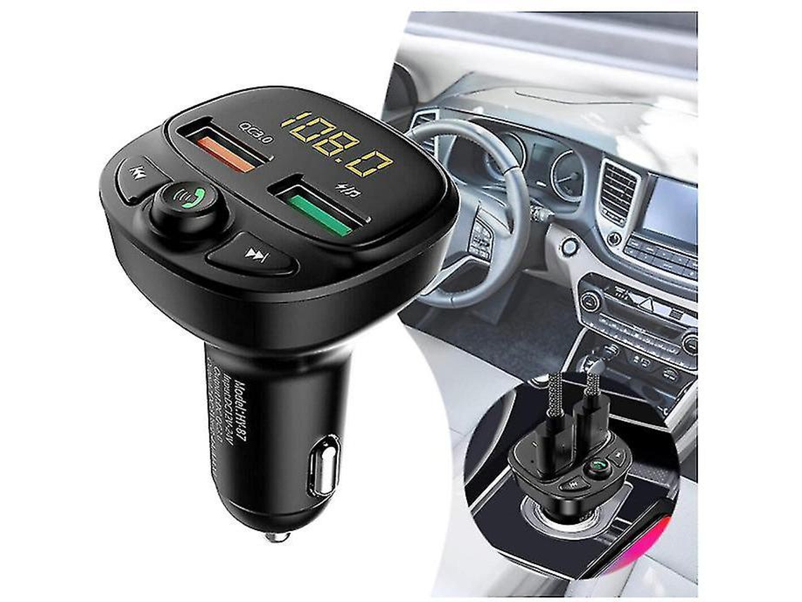 Carregador Usb Mp3 Yizhood Bluetooth 2x Qc3.0 Preto