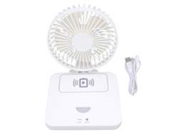 Laxiscreed Ventilador De Mesa Com Carregamento Usb E Sem Fio, Ideal Para Escritorio E Uso Pessoal