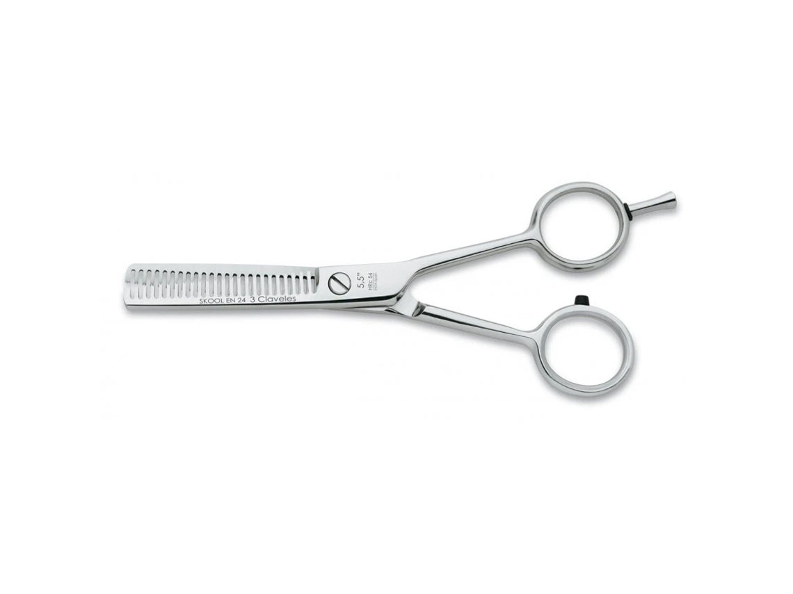 Tesoura de desbaste para cabeleireiro, 3 lâminas, 14 cm - 5,5"