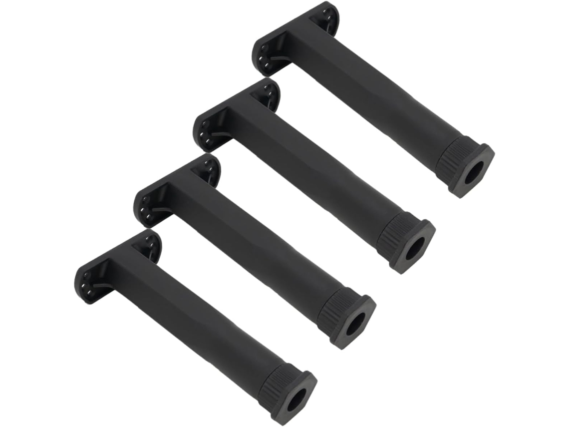Kit Com 4 Peças De Reforço Altura Para Pés Suporte Central Cama Ajustável, Em Material Pp, Formato Estável
