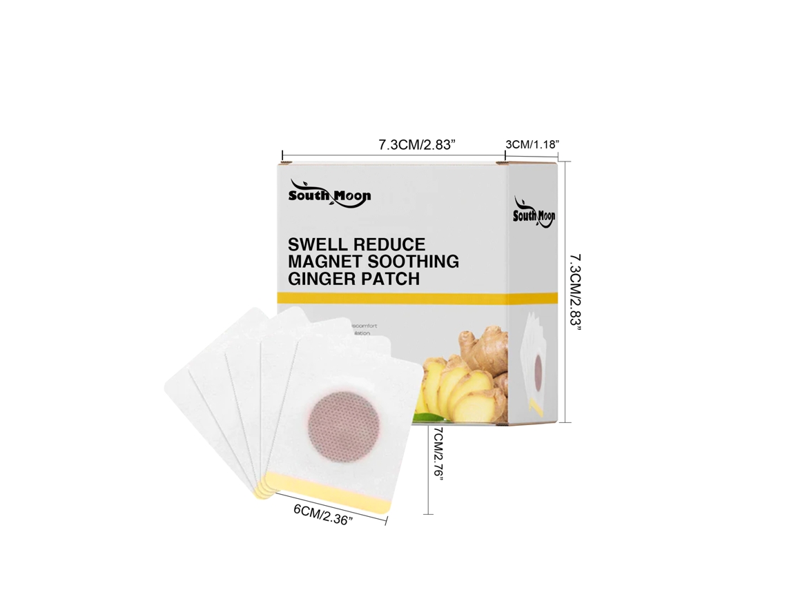 South Moon 30 Unidades De Patch De Gengibre Anti Inchaço Para Aliviar A Inchaço Vante