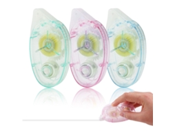 Fita Dupla Face, 3 Unidades, Cola, De Fita Adesiva Dupla Face De 10m X 8mm, Dispensador De Fita Adesiva Transparente, Acessórios Scrapbooking