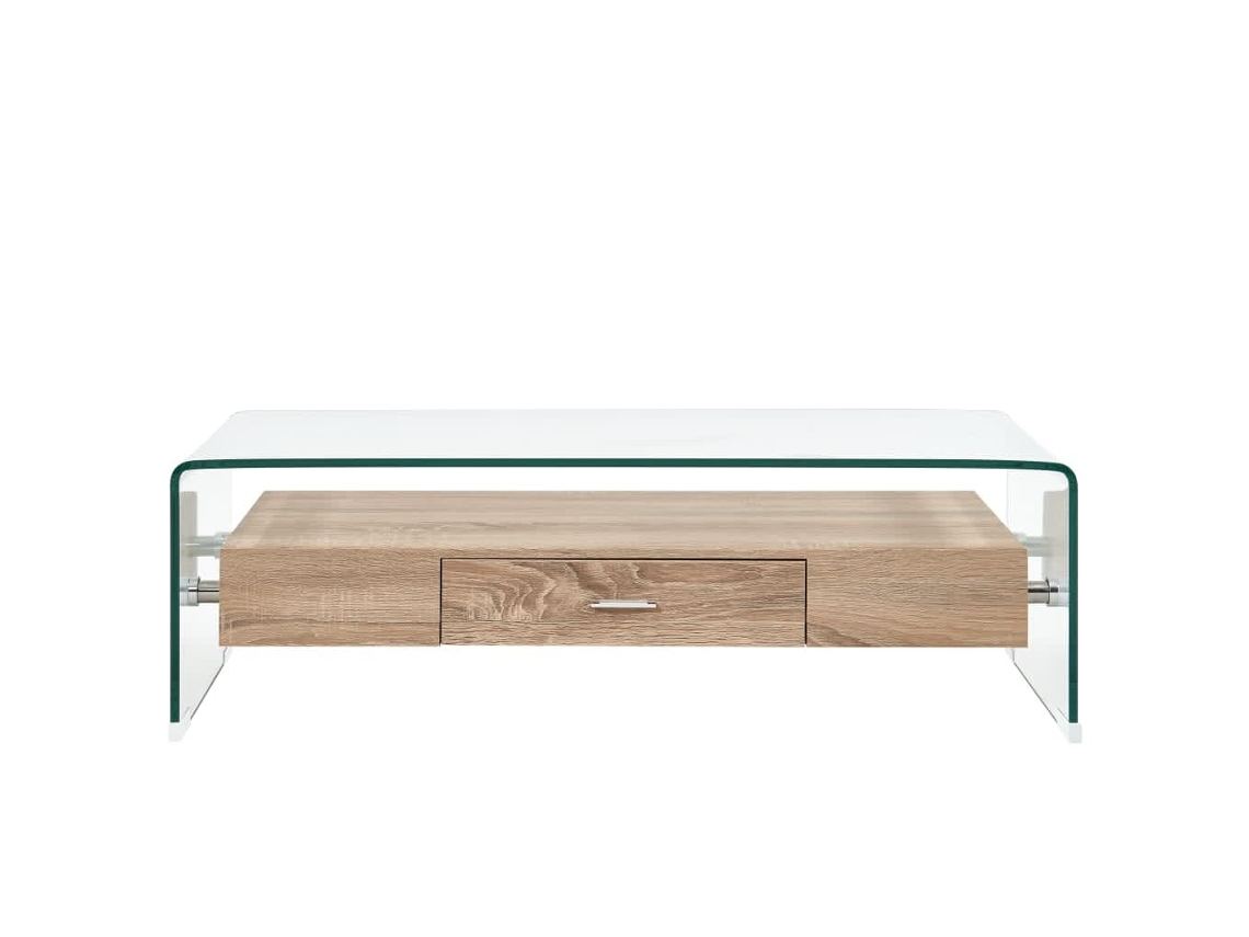 Mesa de Apoio HARLANV1 com tampo em Madeira Maciça 90x50x35cm