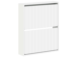 Vidaxl Armário De Sapatos De Parede Zwolle 71 X 17 X 86 Cm Branco