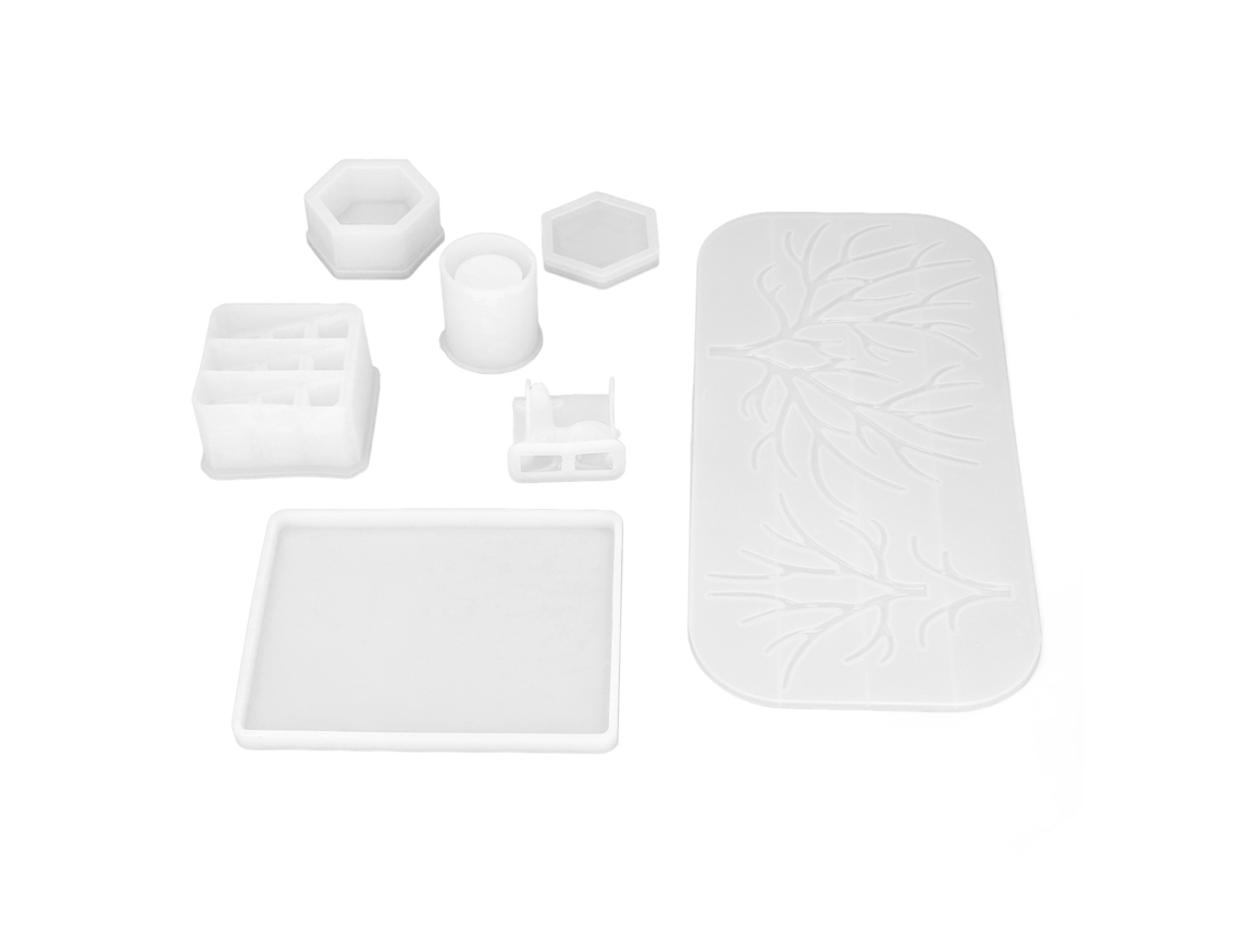Moldes de Silicone para Resina Epóxi Cristal Deer para Display de Maquiagem e Joias | S/MARCA