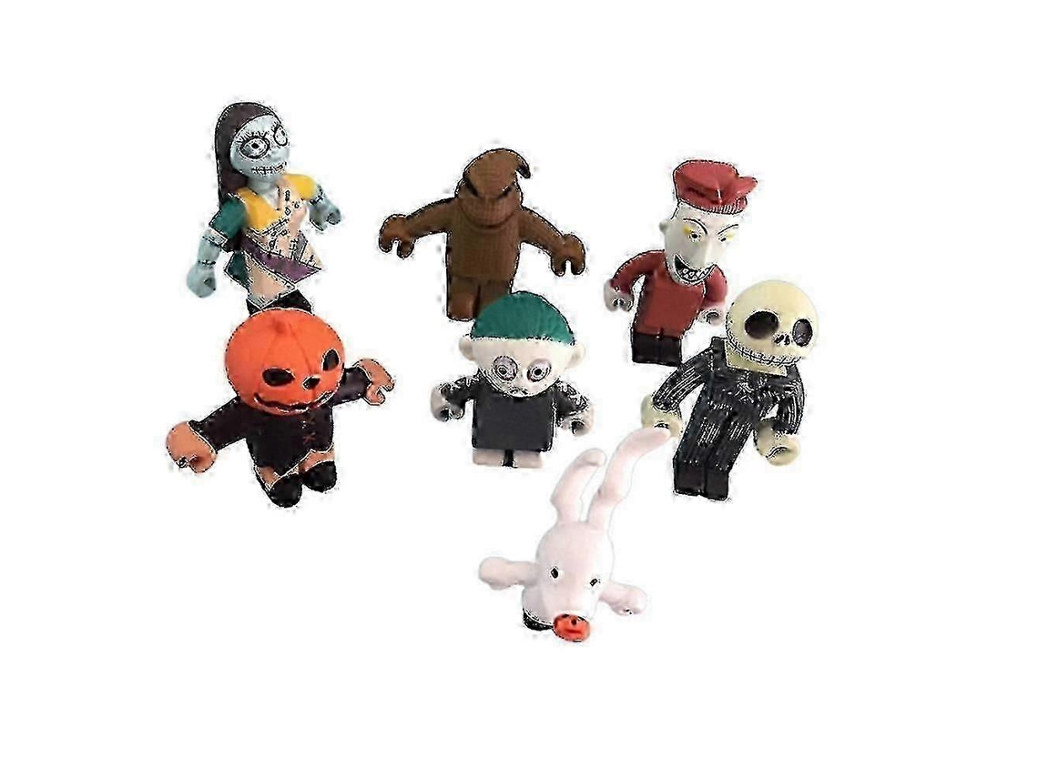 Conjunto Com 7 Peças De Bonecos Assustadores Do Filme O Estranho Mundo De Jack Para Decoração E Presente De Halloween Para Crianças. Hengjian
