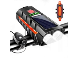 Luz Solar Para Bicicleta 3 Em 1 Com Alto Falante E Luz Traseira Com Carregador Portátil Olysi Shop