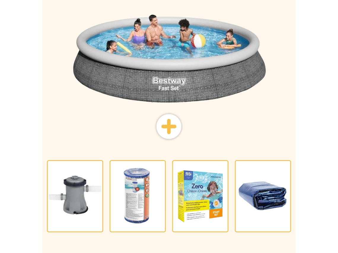Bestway Piscina Bestway Fast Set Redonda - 457x84 Cm - 5-peças S224
