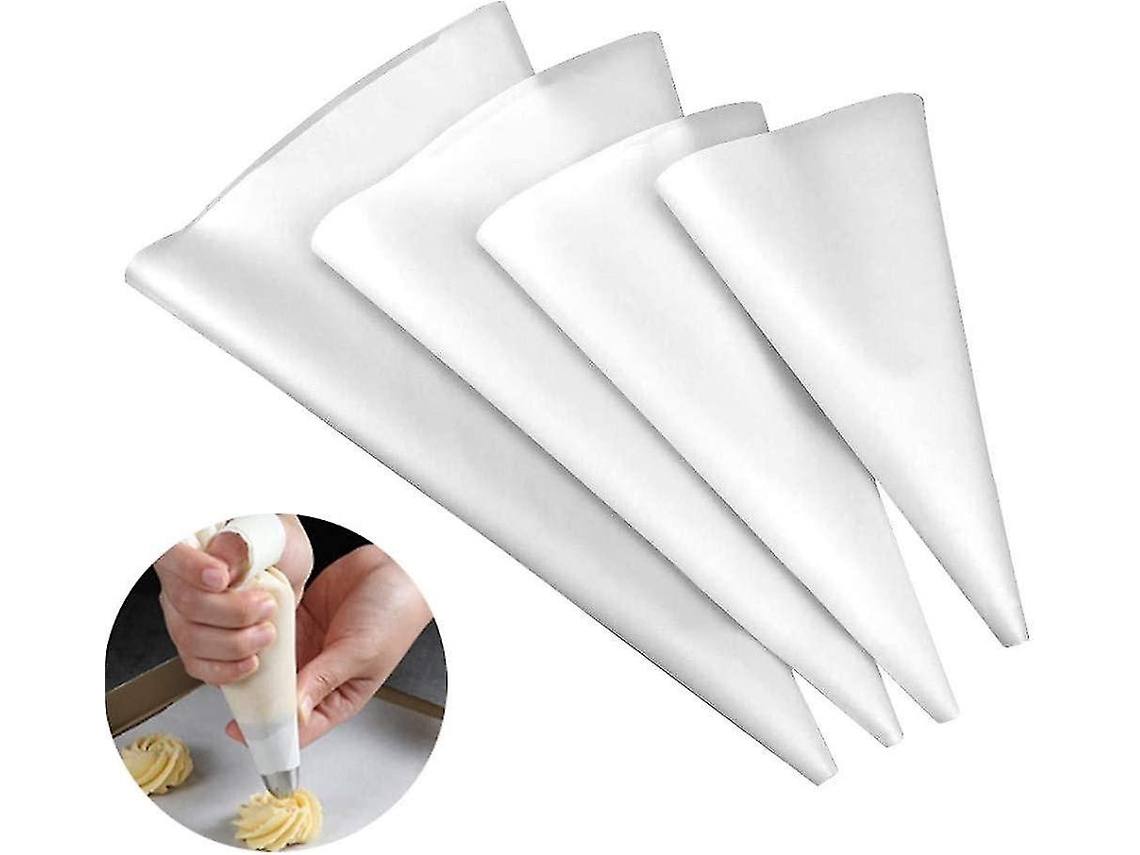 4 Bolsas de Glaseado Reutilizáveis, Tamanhos XL L M S, com Portahileras, para Decorar Pasteles, Galletas, Fondant
