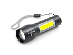 Lanterna Portátil Mini Cob Led Recarregável Via Usb com Zoom. CHABERLU