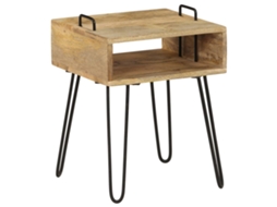 Vidaxl Mesa De Cabeceira Madeira De Mangueira Maciça 40x34x47 Cm