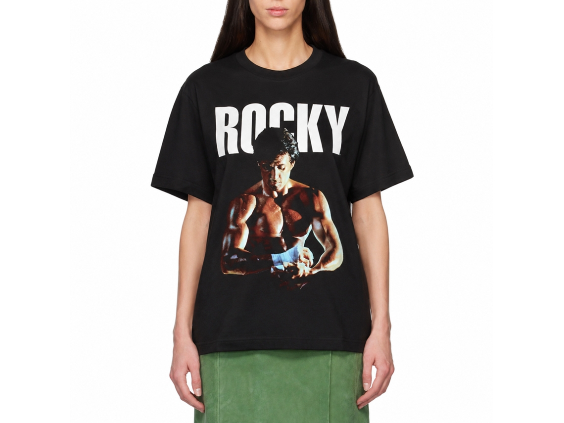 Rockinstone Rocky Movie Fist Tape Black Adult T-shirt Size:s