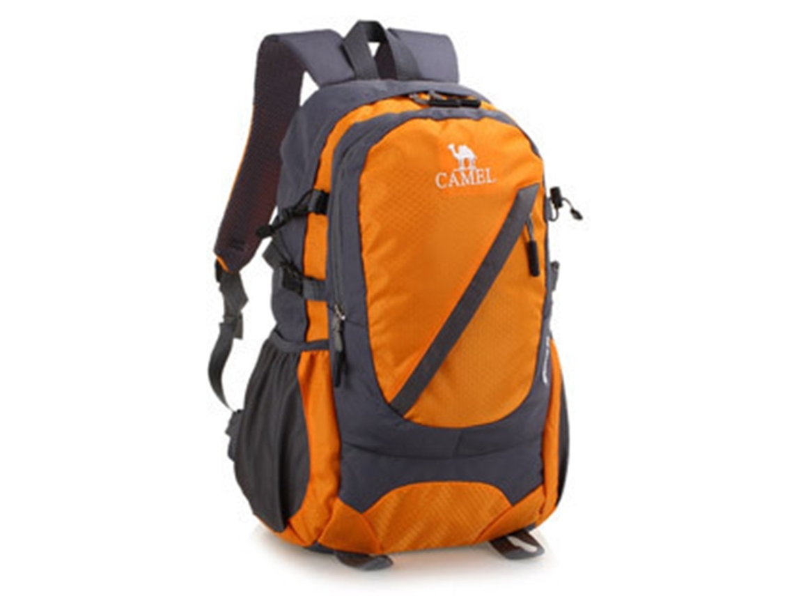 Mochila De Escalada De Grande Capacidade, Impermeável, Em Nylon, Para Caminhadas, Camping E Ciclismo, Nas Cores Laranja E Vermelha
