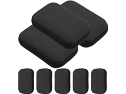 Conjunto de 8 Topbathy Estojos Portáteis Eva para Cabos Digitais com Zíper Suave Fones Ouvido e Usb, Ideal Via