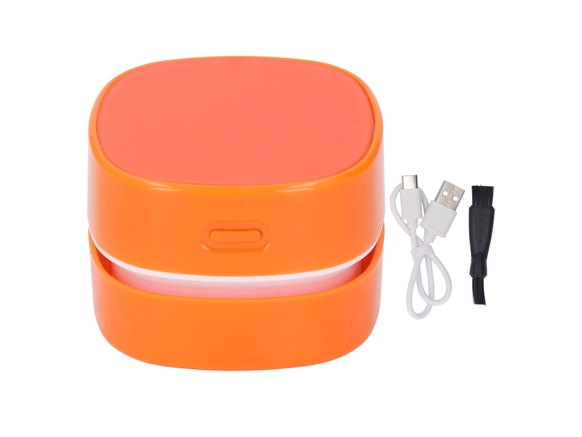 Aspirador de Mesa Sem Fio Mini Rotativo Limpeza de Cabelos e Poeira | S/MARCA