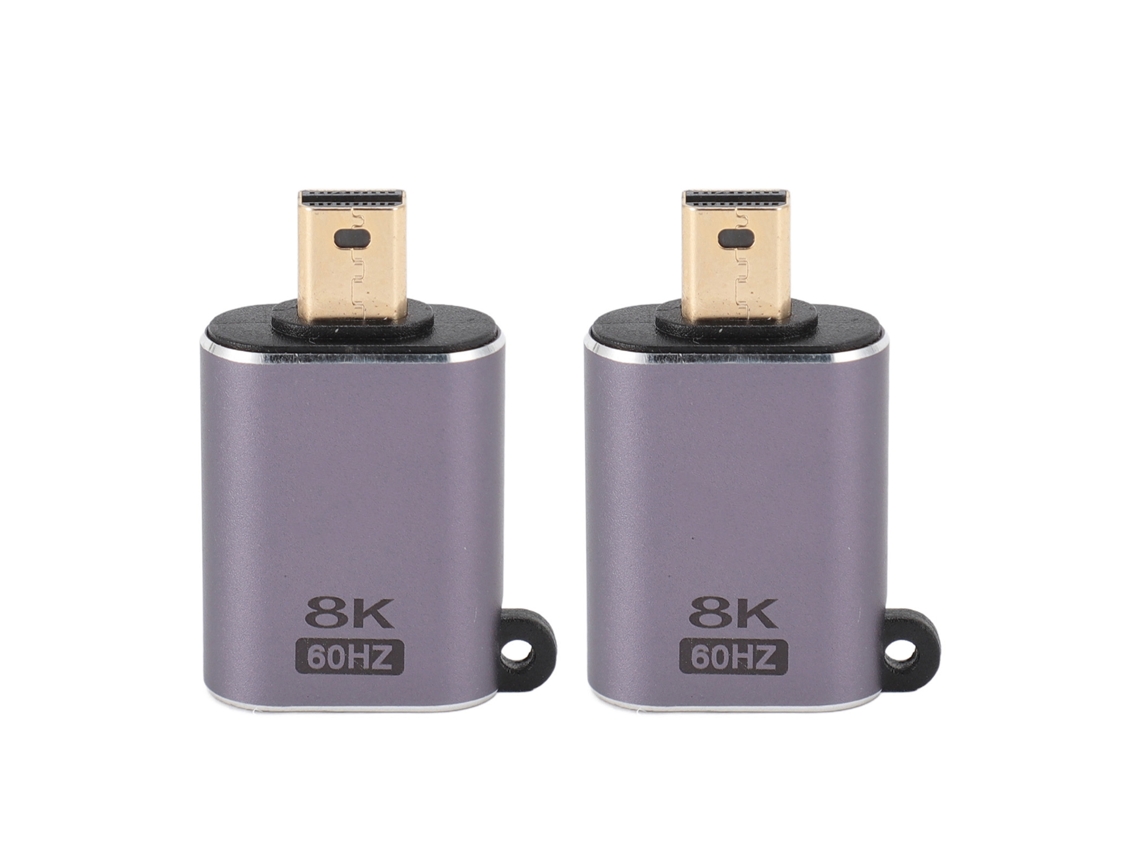 Conversor Mini Displayport Para Displayport 1.4 8k 60hz 4k 144hz Macho Para Fêmea 2pcs