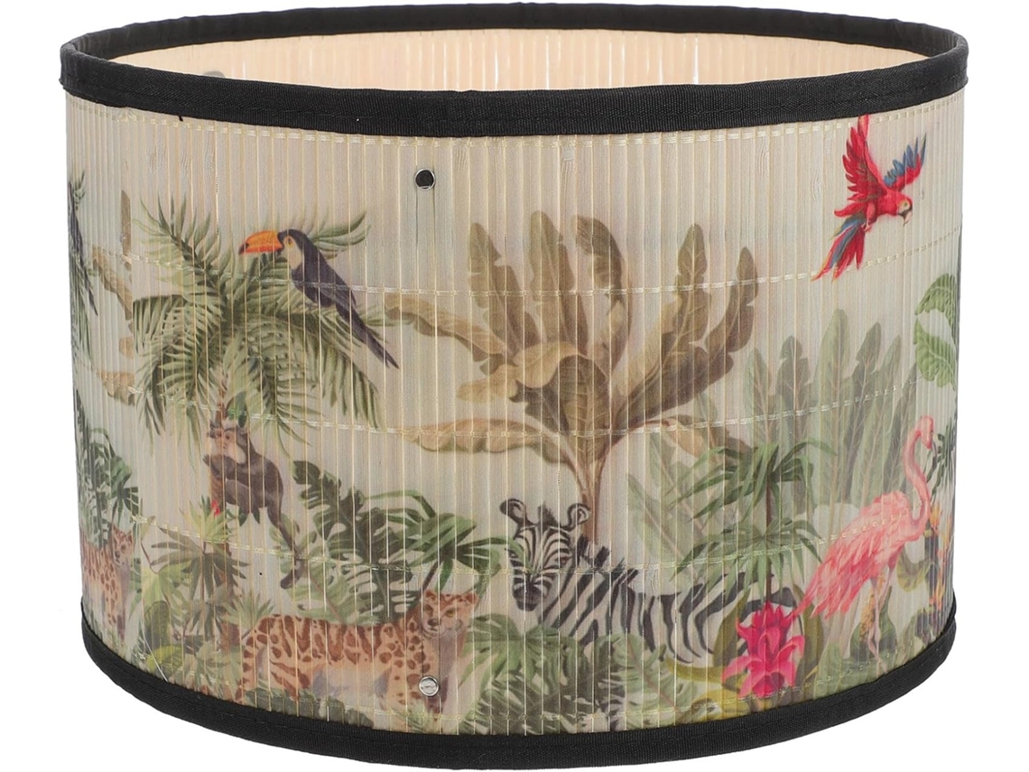 Luminária Pendente Elegante com Estampa de Bambu em Estilo Japonês, Compatível com Lâmpadas E27, Ideal para Fins Decorativos. SFUSHOS