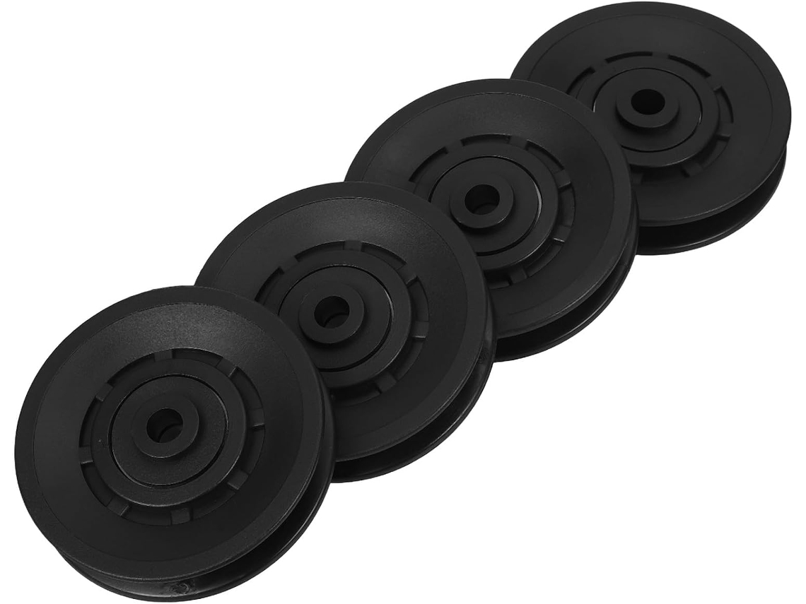 Polias 4 De Nylon Reforçado 90mm Para Academia, Acessório Polia