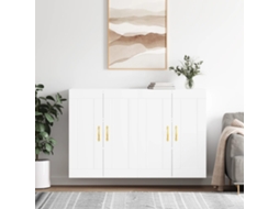 Vidaxl Móveis De Parede 2 Pcs Derivados De Madeira Branco