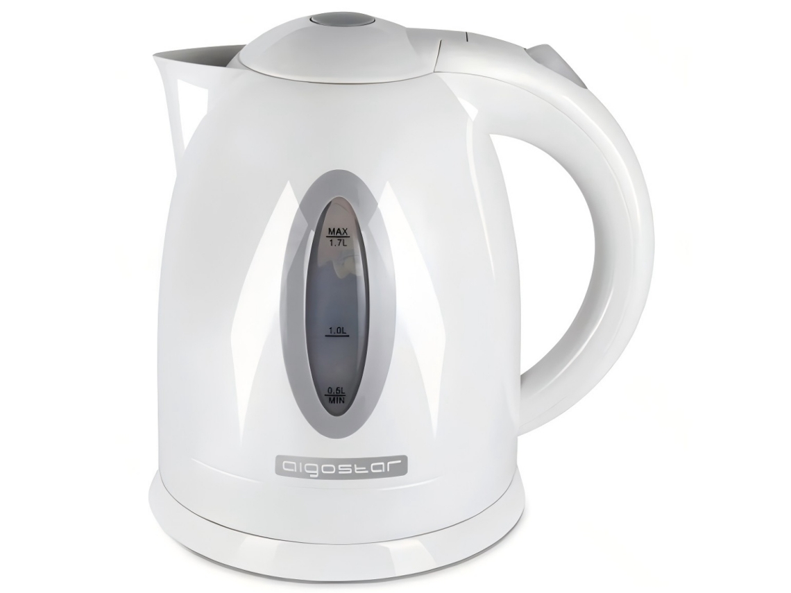 Chaleira Elétrica de Plástico Aigostar 2200w 1.7l, Desligamento Automático, Base Giratória 360° para Casa SINI TECH STORE