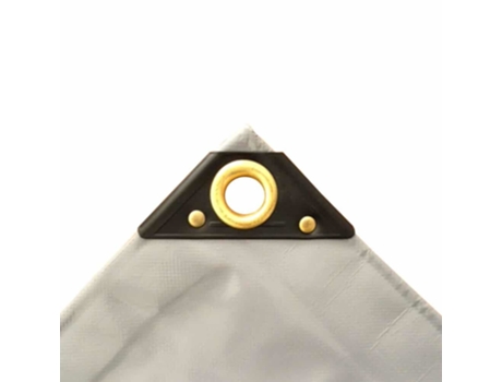 Cobertura PVC Lona 6x8m Cinza 650g/m² Impermeável Com Fácil Fixação Boni Shop