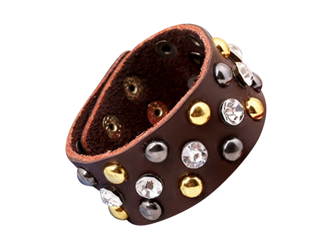 Pulseira Vintage Punk Estilo Clássico Design Simples