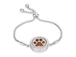 Pulsera Difusora De Óleo Essencial De Aromaterapia De Aço Inoxidável Para Mulheres