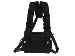 Aetheria bolsa Torácica para Walkie talkie Oxford com Alça Ajustável Capacidade Grande Universal para Rádio