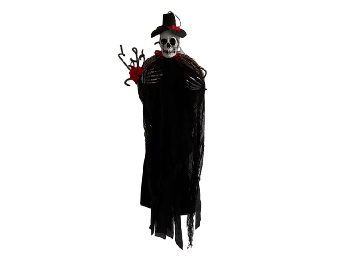 Aviador Porta Fantasma Halloween Preto Branco
