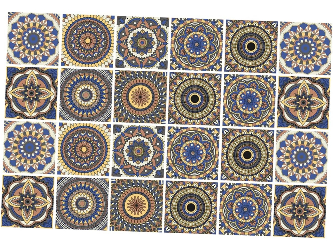 Conjunto de 24 Adesivos Decorativos para Piso e Parede, Ideais para Decoração de Casa. SFUSHOS