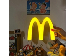 Luminária de Cabeceira Recarregável Mcdonald's, Luz Noturna, Presente de Aniversário, 50% de Desconto BRILVIBERA