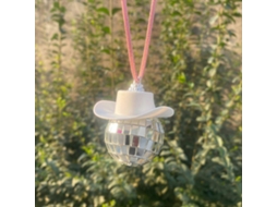 Chapéu De Cowboy Com Bola De Discoteca, Acessórios Para Carro, Acessórios Para Interior De Carro - Rosa_yua