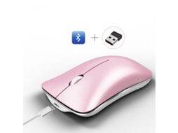 Novo Mouse Recarregável Silencioso Bluetooth Mouse Dual Mode Bluetooth 2.4g Mouse Sem Fio Adequado Para Jogos De Escritório*