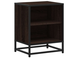 Bedside Cabinet, Bedside Cabinets Vidaxl Marrom Madeira Processada (n/a)