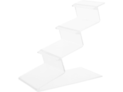 Expositor De Acrílico Transparente Inoomp 3 Níveis Para Bolsas, Com 7cm De Largura, Ideal Para Carteiras E Joias Suporte