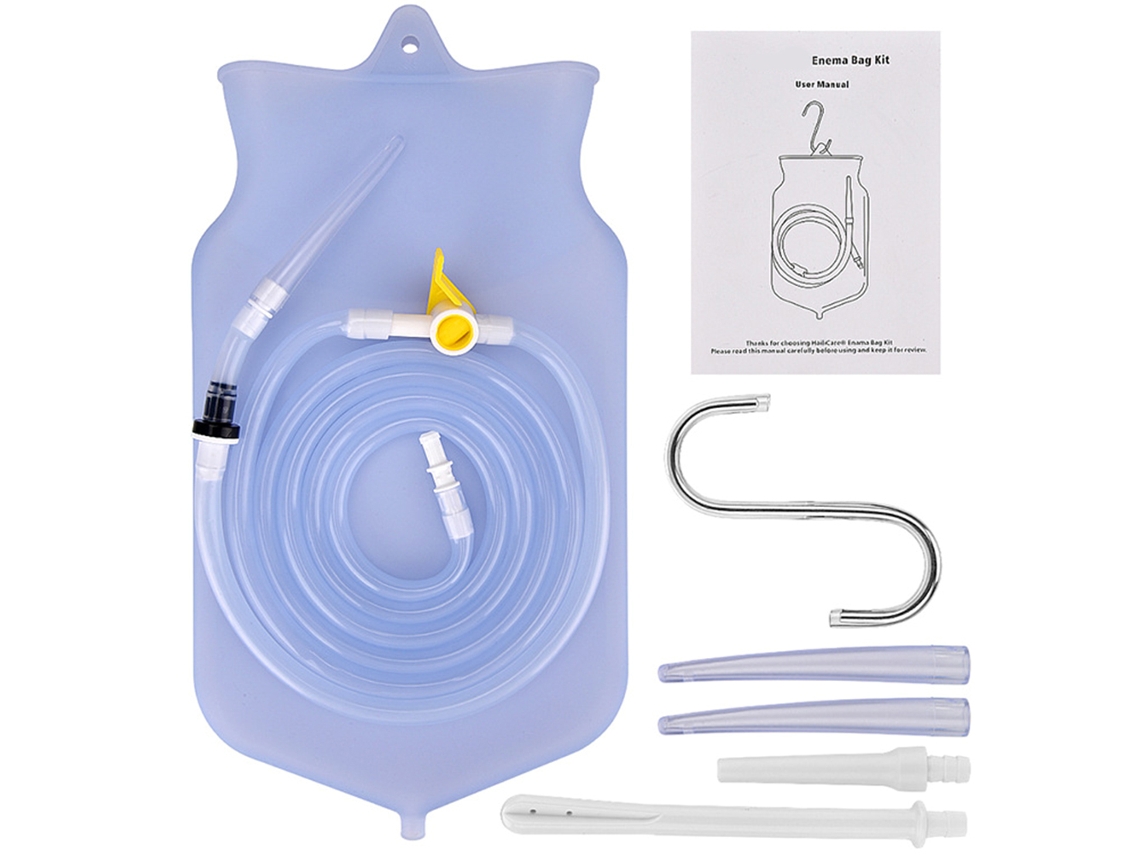 Enema De Silicone Não Tóxico Para Limpeza Intestinal Com Água E Café