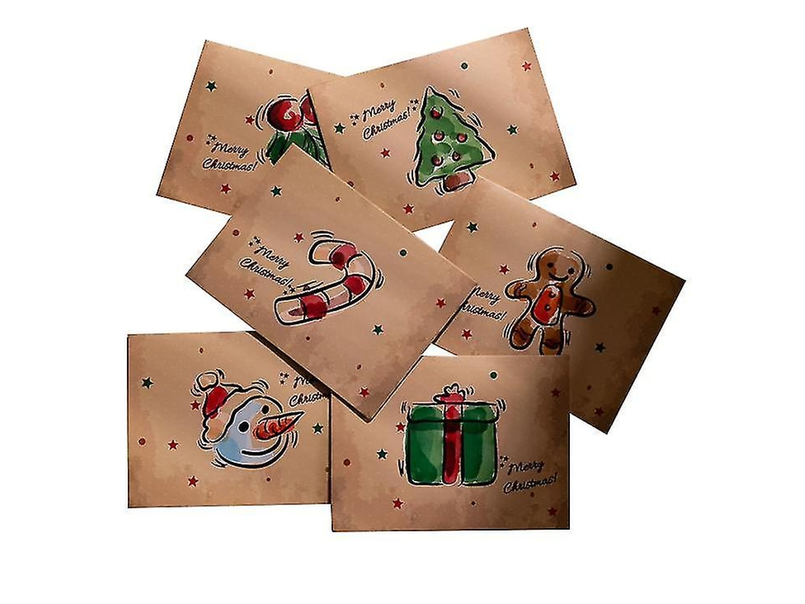 Cartão De Feliz Natal Com Envelope Bênçãos Com Lindo Tema Aquaforge